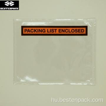 Csomagolási lista 4.5x5.5 hüvelykes boríték, félig nyomtatva